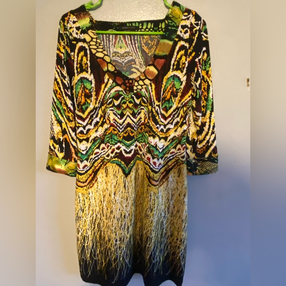 BCBC MAXAZRIA multicolored mini dress